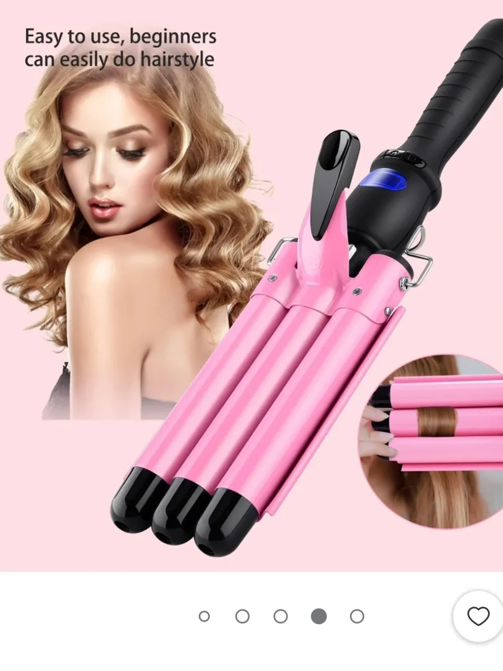 Beauty Queen Triple Barrell Curling Iron
